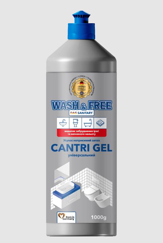 Засіб для чищення ванної кімнати WASH&FREE 1 л. (4260637724489)